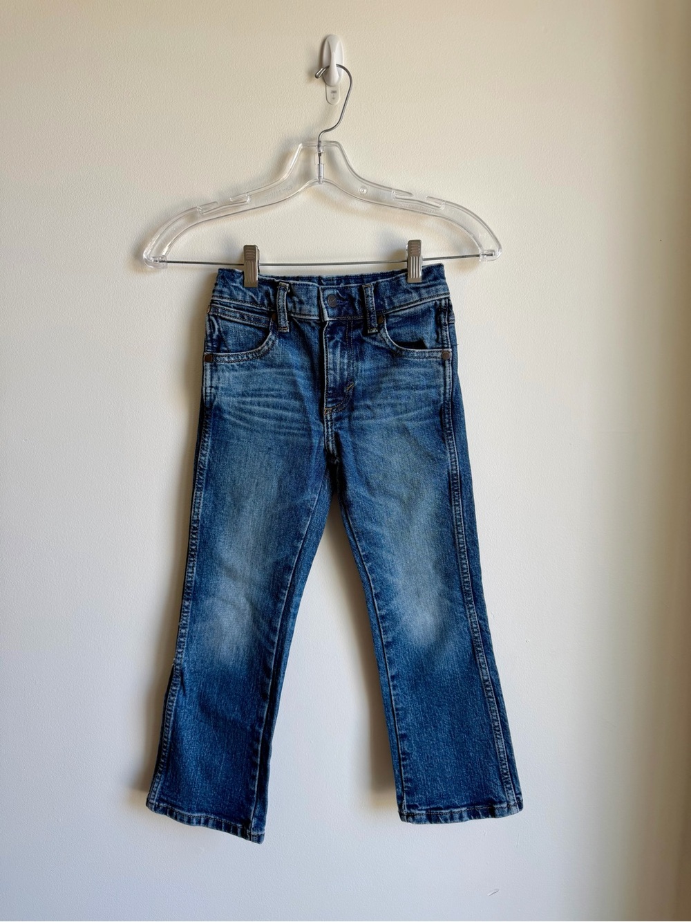 Boys Wrangler Retro Slim Boot Jeans in Dark Blue